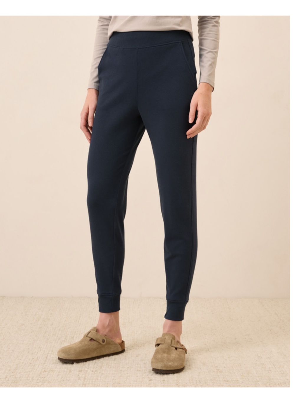 Pact Organic Airplane Navy Jogger Pants Small